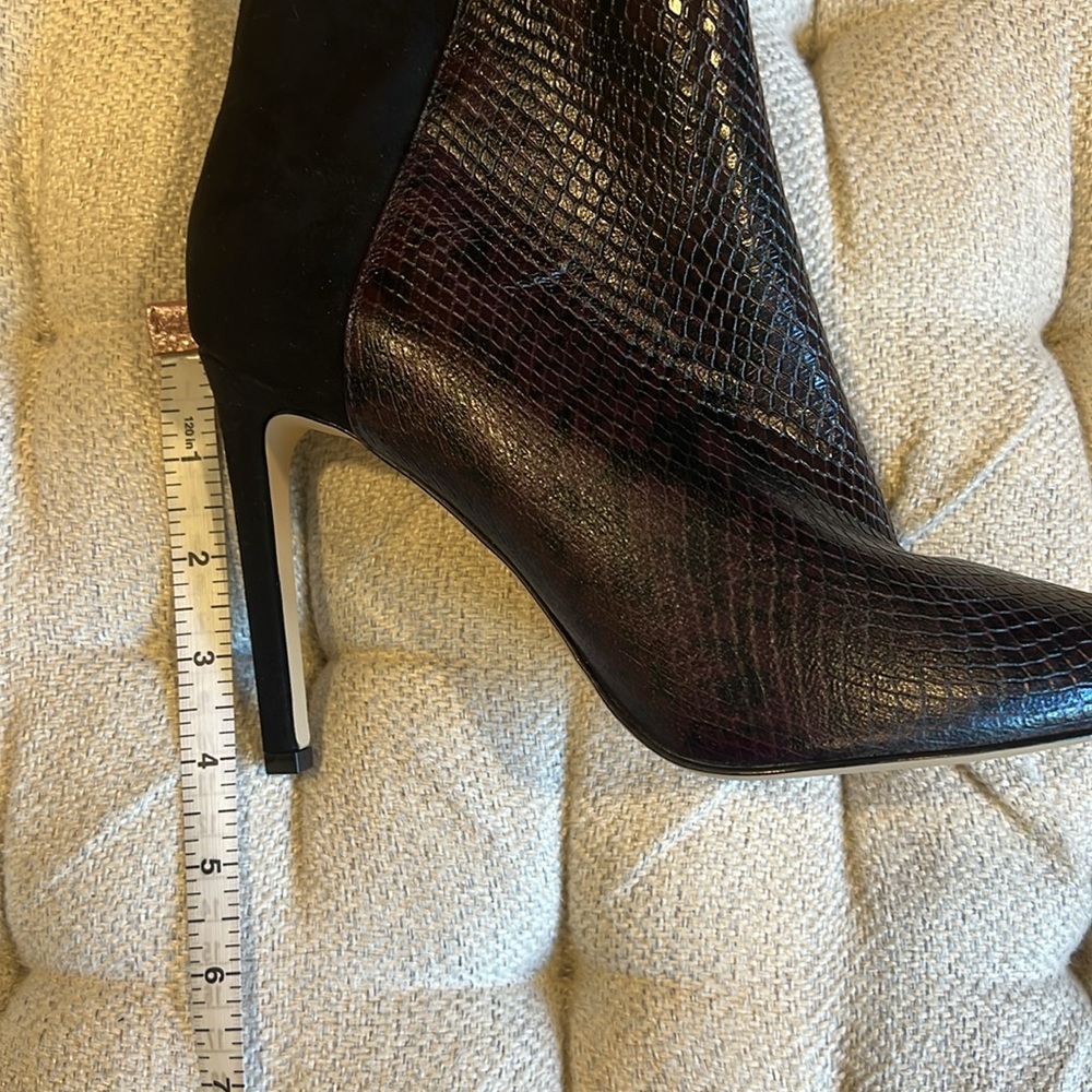 NWOT Nine West Zip-Up Anklet Pointed Toe Booties, size 8.5M - Picture 5 of 5